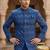Blue color sequence jodhpuri for men | premium designer bandhgala ethnic wear
