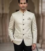 Light pista weaving jodhpuri for men | premium designer bandhgala ethnic wear