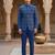 Blue color sequence jodhpuri for men | premium designer bandhgala ethnic wear