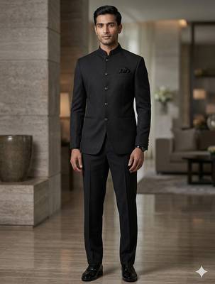 Black color jodhpuri for men | premium designer bandhgala ethnic wear 2