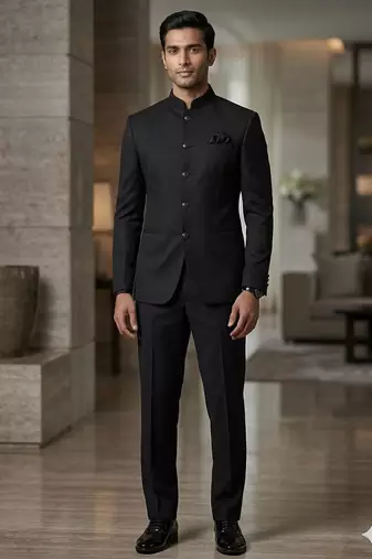Black color jodhpuri for men | premium designer bandhgala ethnic wear