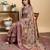 cream colour Ready to wear elegant print linen cotton saree with jacquard border & unstitched blouse