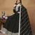 Black Art Silk Gown with Cording Work
