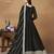 Black Art Silk Gown with Cording Work