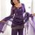 Shiny Purple Zari Work Silk Festival Wear Palazzo Suit With Dupatta