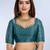 teal blue colour Ready to wear abstract printed erode anmol silk saree with designer unstitched  blouse