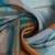 teal blue colour Ready to wear abstract printed erode anmol silk saree with designer unstitched  blouse
