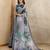 grey colour Ready to wear abstract printed erode anmol silk saree with designer unstitched  blouse