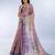 lavender colour Ready to wear abstract printed erode anmol silk saree with designer unstitched  blouse