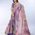 lavender colour Ready to wear abstract printed erode anmol silk saree with designer unstitched  blouse