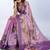 lavender colour Ready to wear abstract printed erode anmol silk saree with designer unstitched  blouse