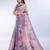 lavender colour Ready to wear abstract printed erode anmol silk saree with designer unstitched  blouse