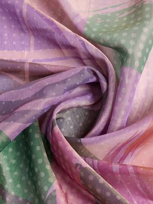 lavender colour Ready to wear abstract printed erode anmol silk saree with designer unstitched  blouse 4