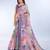 lavender colour Ready to wear abstract printed erode anmol silk saree with designer unstitched  blouse