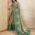 brown colour Ready to wear abstract printed erode anmol silk saree with designer unstitched  blouse