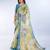 multi colour Ready to wear abstract printed erode anmol silk saree with designer unstitched  blouse
