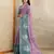 purple colur Ready to wear abstract printed erode anmol silk saree with designer unstitched  blouse
