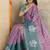 purple colur Ready to wear abstract printed erode anmol silk saree with designer unstitched  blouse