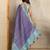 purple colour Ready to wear abstract printed erode anmol silk saree with designer unstitched  blouse