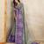 purple colour Ready to wear abstract printed erode anmol silk saree with designer unstitched  blouse
