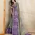 purple colour Ready to wear abstract printed erode anmol silk saree with designer unstitched  blouse