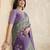purple colour Ready to wear abstract printed erode anmol silk saree with designer unstitched  blouse