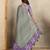 purple colour Ready to wear abstract printed erode anmol silk saree with designer unstitched  blouse