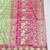Light green zari woven banarasi silk blend saree with blouse piece