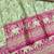 Light green zari woven banarasi silk blend saree with blouse piece