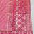 Pink zari woven banarasi silk blend saree with blouse piece