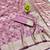 Magenta zari woven banarasi silk blend saree with blouse piece