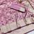 Magenta zari woven banarasi silk blend saree with blouse piece