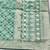 Light blue zari woven banarasi silk blend saree with blouse piece