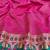 Blue zari woven banarasi silk blend saree with blouse piece