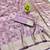 Purple zari woven banarasi silk blend saree with blouse piece