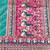 Blue zari woven banarasi silk blend saree with blouse piece