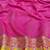 Gold zari woven banarasi silk blend saree with blouse piece