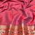Rama zari woven banarasi silk blend saree with blouse piece
