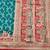Rama zari woven banarasi silk blend saree with blouse piece