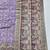 Light purple zari woven banarasi silk blend saree with blouse piece