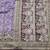 Light purple zari woven banarasi silk blend saree with blouse piece
