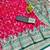 Rani pink zari woven banarasi silk blend saree with blouse piece