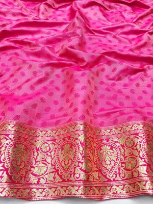 Light green zari woven patola silk blend saree with blouse piece 4
