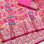 Pinkzari woven patola silk blend saree with blouse piece