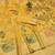 Gold zari woven paithani silk blend saree with blouse piece