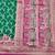 Green zari woven banarasi silk blend saree with blouse piece