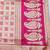 Pink zari woven banarasi silk blend saree with blouse piece