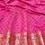 Cream zari woven patola silk blend saree with blouse piece