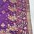 Wine zari woven paithani silk blend saree with blouse piece