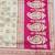 Cream zari woven banarasi silk blend saree with blouse piece